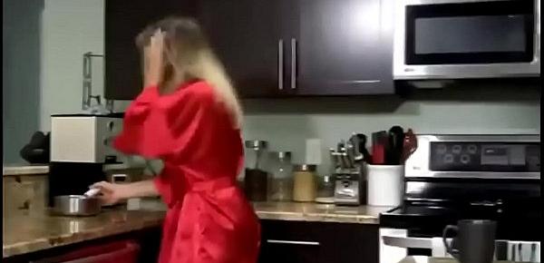  Mom gets Breakfast Creampie from Son